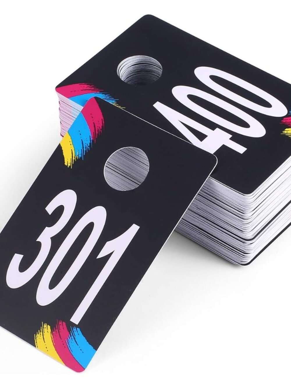 Live Plastic Number Tags, Normal and Reverse Mirror Image Coat Room Checks for F